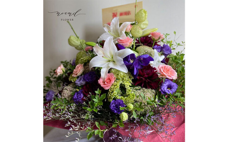 お祝い　花　尼崎花屋　フラワーアレンジメント　配達　武庫之荘　塚口　立花　伊丹　西宮