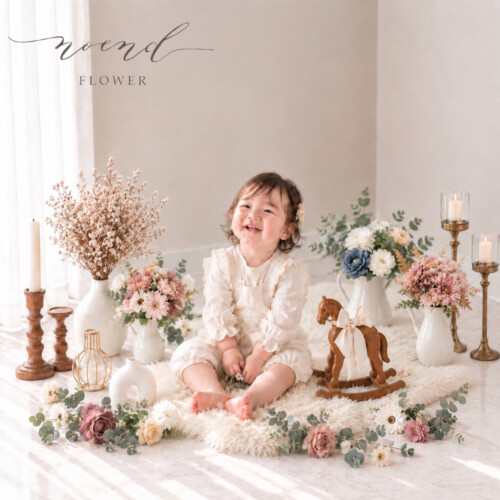 おうちフォトスタジオセット｜お花を使ったナチュラルな撮影セットのレンタル